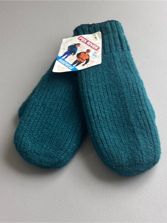 Fox river Accessories - NWT Fox River Wool Adult double Ragg  Mitt Size small  green  style #9988 USA